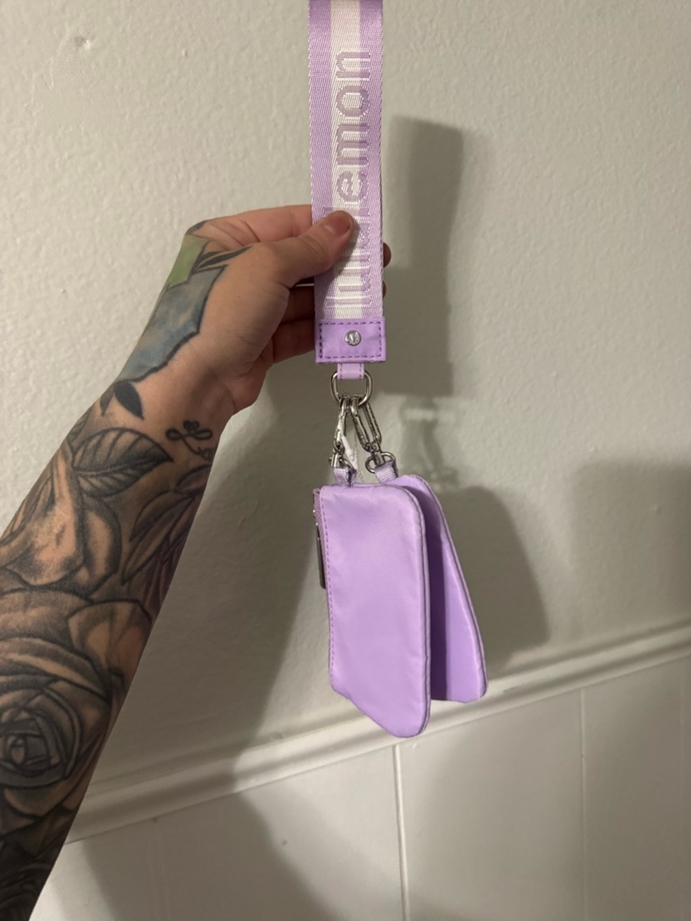 lululemon athletica Lilac Dual Pouch Wristlet